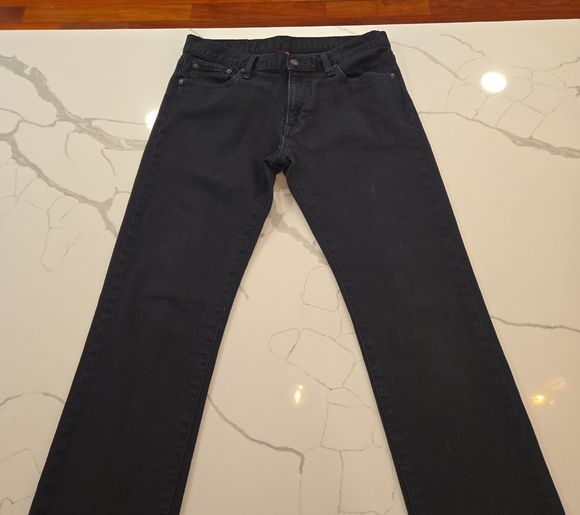 UJ Mens Slim Straight Black Jeans Size 31 - Picture 1 of 9